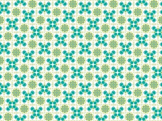 Abstract Floral Geometric Seamless Pattern Design.