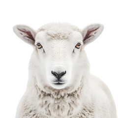 Fototapeta premium Intense close-up photo of a sheep, ideal for nature, farm, and animal-themed designs