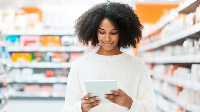 Celebrating Professionalism on National Salesperson Day in a Vibrant Electronics Store - Powered by Adobe