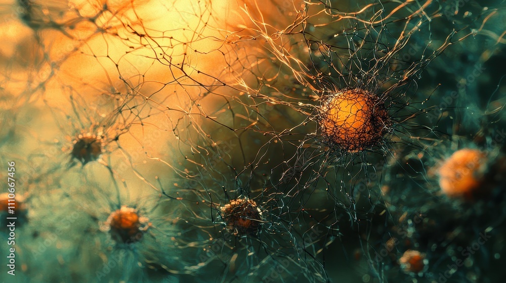 Poster abstract representation of vulnerability in networks with intricate microbial structures