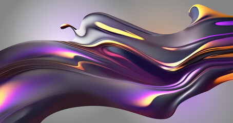 Fluid Abstract Background With Vibrant Colors