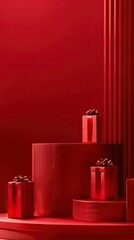 Fototapeta premium red gift box