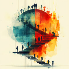 Show how cultural diversity manifests in the workplace through an infograph