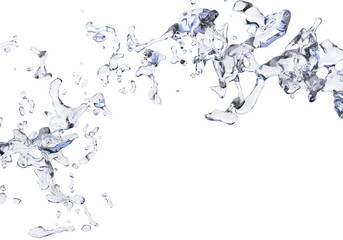 Naklejka premium 水しぶき