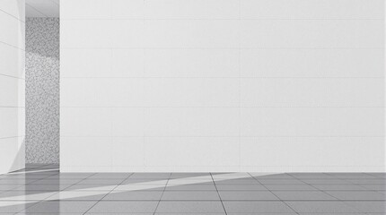 Fototapeta premium Blank white venetian stucco background with copy space, roughness, empty, design element, muted