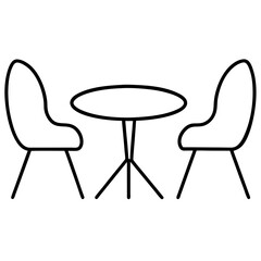 black and white chairs