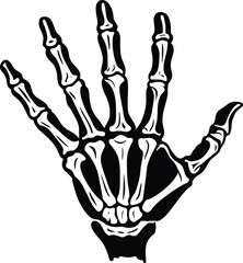  Skeleton Hand Vector Illustration