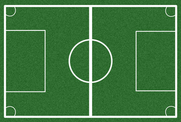 A green soccer football field with white lines © Anup Study Centre