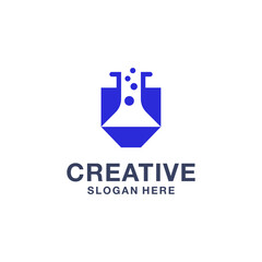 U lab molecule logo design.eps