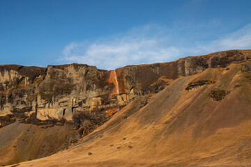 Mountain in a beautiful weather in the autumn, Iceland