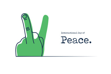 International Day of Peace, World Peace Day, Concept of Peace, September 21, vector, concept, creative, banner, poster, typography, social media post, celebration, flyer, illustration
