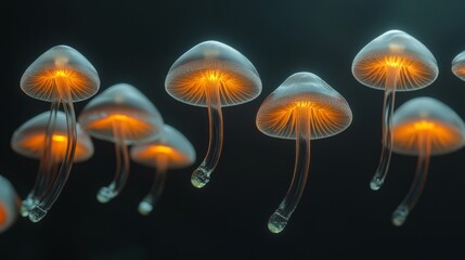 Obraz premium abstract mushroom in the forest