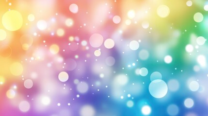 Background with pastel rainbow watercolor and holographic background