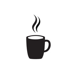 A silhouette art of a mug.