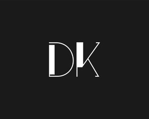 Creative letter DK logo design for company