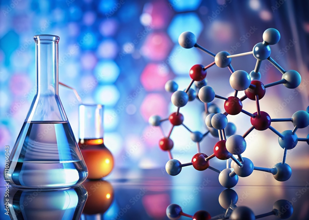 Poster exploring the molecular structure of ribose: a biochemical journey into the world of sugars and thei