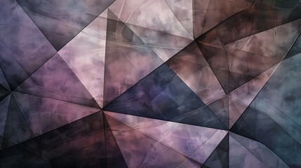 Abstract lines forming geometric shapes like triangles, squares, and hexagons, interlocking in a harmonious pattern