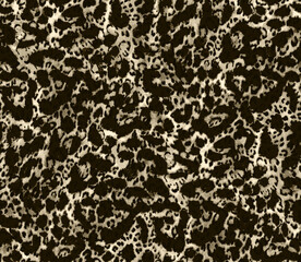 Leopard skin pattern, animal leather seamless design
