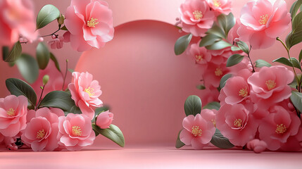 frame with roses