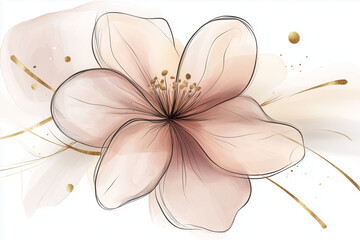 abstract background with pink flowers