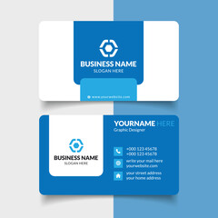 Blue color Corporate Business Card Template