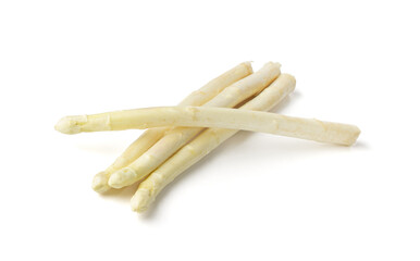 White Asparagus Isolated, Raw Garden Vegetables Bunch, Edible Sprouts of Asparagus Officinalis