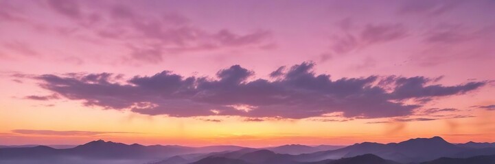 Obraz premium Gradient sunset with pastel colors in the sky, gradient sunset, pastel colors