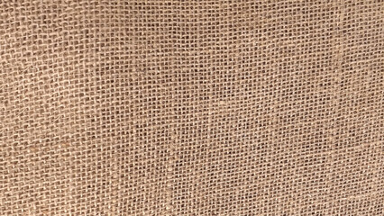 Dark brown background from a textile material with wicker pattern, closeup. Structure of the bronze fabric with texture. EPS file. Vector illustration.
