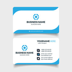 Blue color Corporate Business Card Template