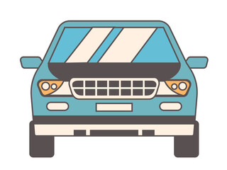 Car isolated concept. Vector flat graphic design isolated illustration