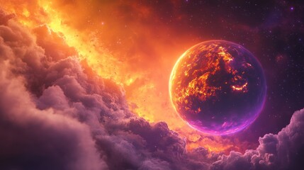 Fiery Planet in a Cosmic Landscape