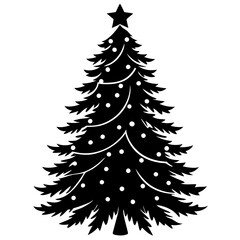 Obraz premium christmas tree vector illustration