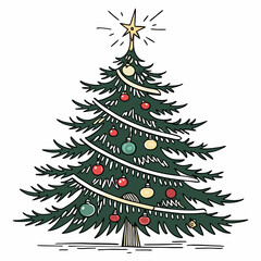 christmas tree illustration