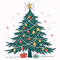 christmas tree with gifts