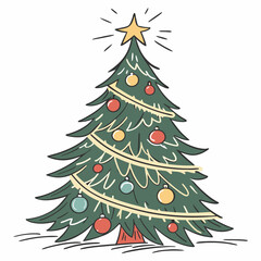christmas tree illustration