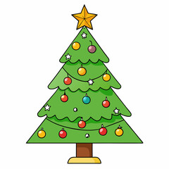 abstract christmas tree