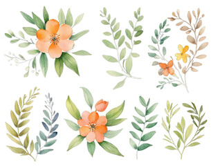 Pastel floral elements frame a blank space for text.