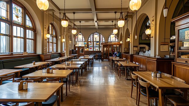 Tabldot food menu in the refectory