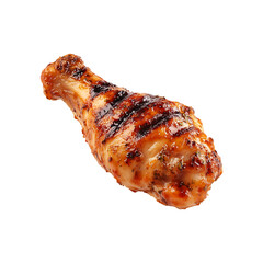 Roasted Chicken isolated on a transparent background. Grilled Chicken