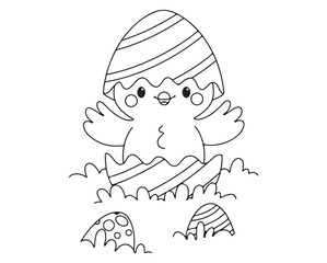 Easter Coloring Page for kids 009 ,Coloring book