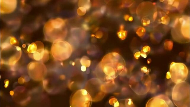 Golden Bokeh Lights Abstract Background Animation: 10 Stunning Visuals for Projects