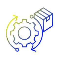 Obraz premium Production icon