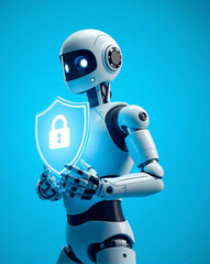 Naklejka premium security robot