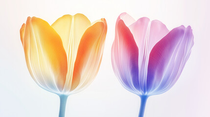 abstract background with flowers