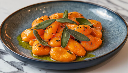 Plated Gnocchi in an Elegant Table Setting

