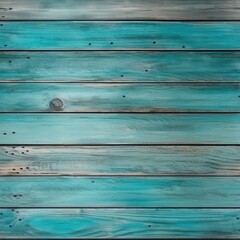 Naklejka premium Turquoise Wood Table Background, Empty Turquoise Wooden Desk Top for Product Advertising