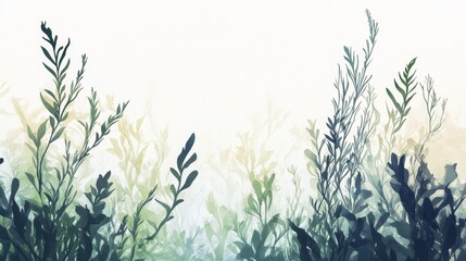 Watercolor Leaves: Abstract Floral Art Print