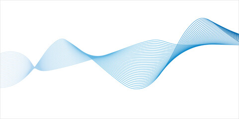 Abstract wavy lines Isolated background design. Wave modern stream transparent background.