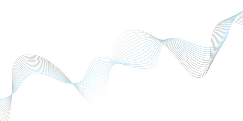 Abstract wavy lines Isolated background design. Wave modern stream transparent background.