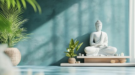 Wellness tips board with relaxing background, promoting mindful health practices